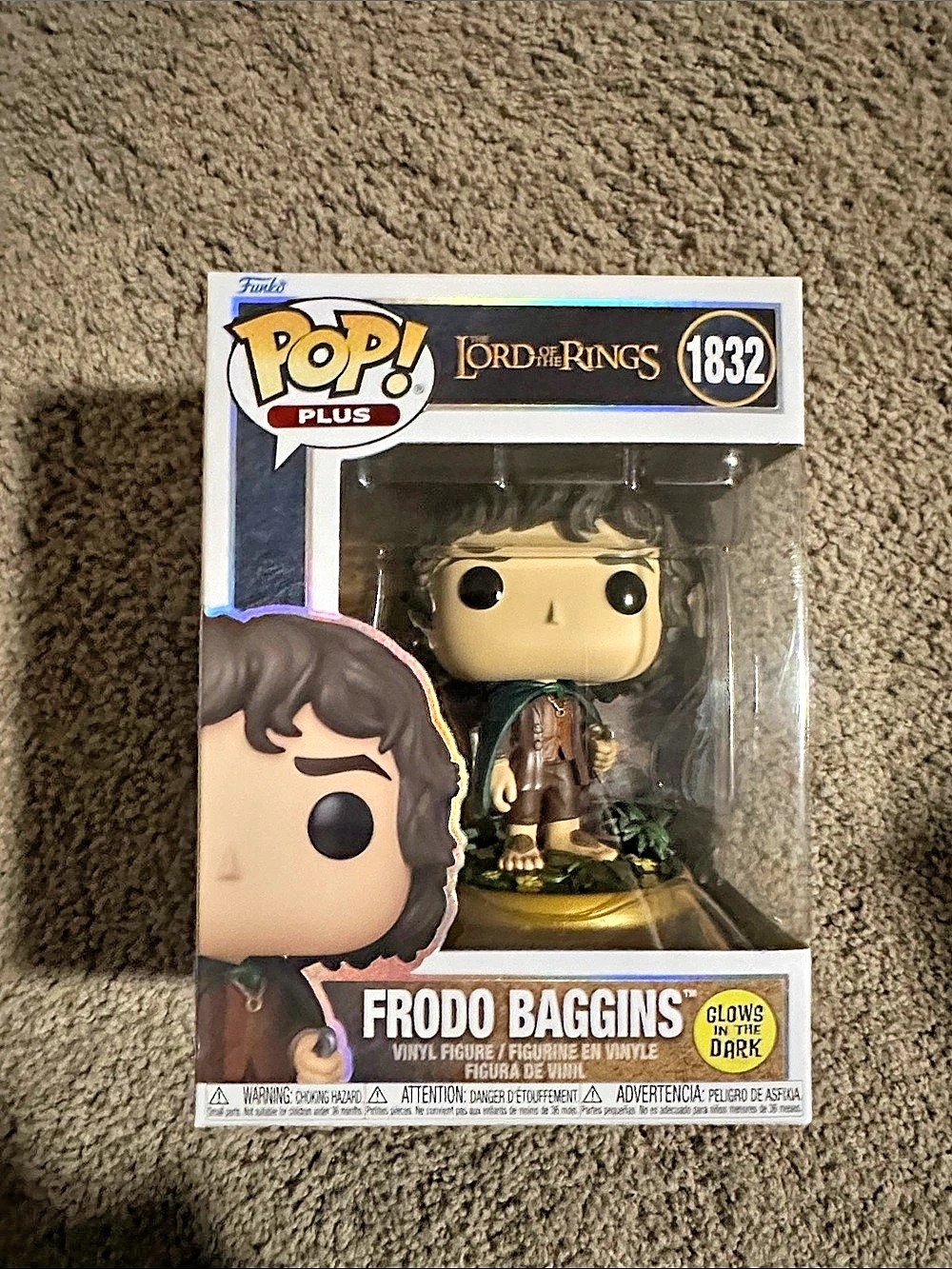 Funko Frodo Baggins #1832 (Glows in the Dark) Pop! Plus Figure